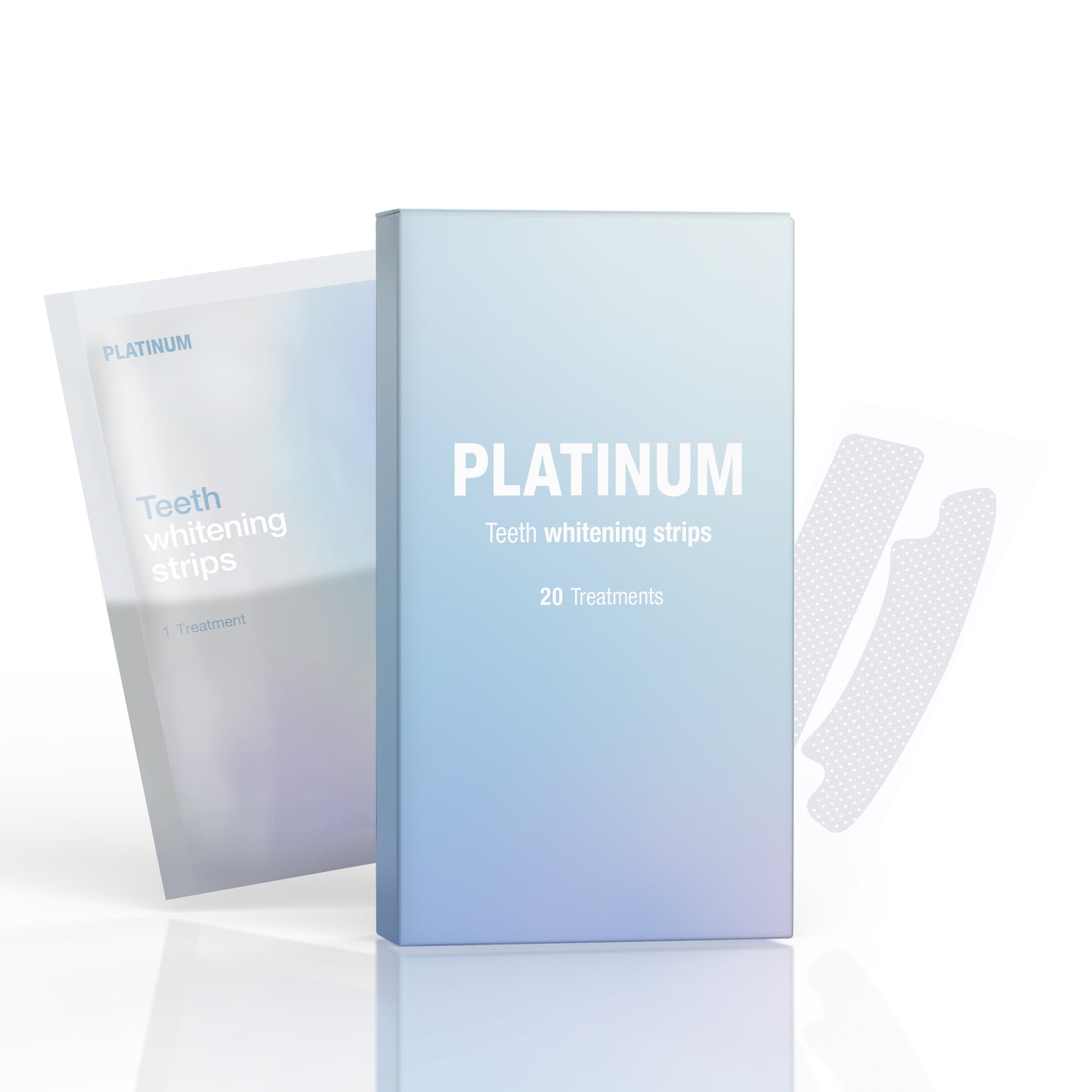 Platinum Teeth Whitening Strips PAP+ Instant Results Box Free Delivery UK